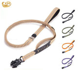 Reflective Shock Absorbing Dog Leashes with Car Seatbelt