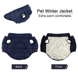 Winter Outdoor Warm Dog Jacket with Fleece