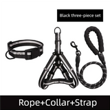 Nylon Harness Collar Leash Three-Piece Set