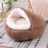 Plush Round Cat Bed