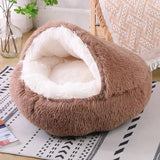 Plush Round Cat Bed