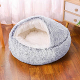 Plush Round Cat Bed