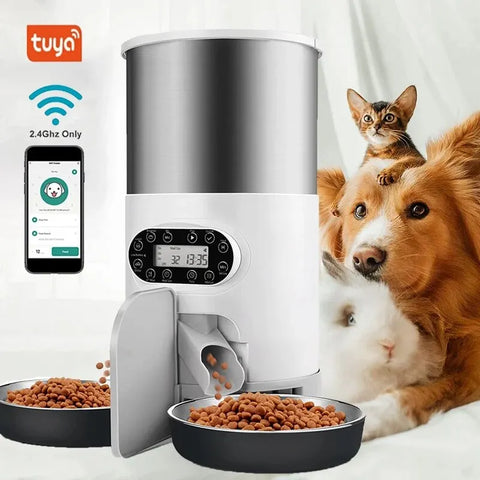 Smart APP Pet Feeder Cat And Dog Food Automatic Dispenser