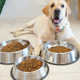 6 Size Dog Cat Bowls Stainless Steel