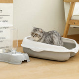 Semi-Enclosed Litter Box Splatter-Proof