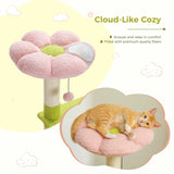 Flower Cat Tree Multi-Level Cat Tower with Sisal Covered Scratching