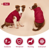 Winter Outdoor Warm Dog Jacket with Fleece