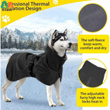 ATUBAN Waterproof Dog Raincoat Cold Weather Reflective