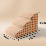 Pet 2/3 Steps High Density Foam Dog Secure Stairs