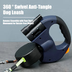 2-in-1 Retractable Dog Harness for Dual Dogs – Reflective Leash