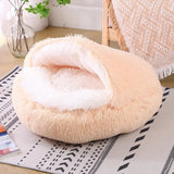 Plush Round Cat Bed