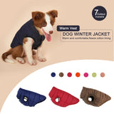 Winter Outdoor Warm Dog Jacket with Fleece