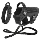Tactical Dog Harness Leash Collar Set