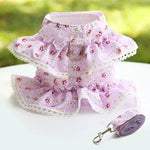 Lace Floral Printed Pet Harness