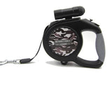 CAMO Dog Retractable Leash with Light