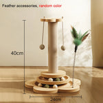 Wooden Cat Toy Tower