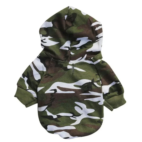 Camouflage Cotton  Dog Hoodie