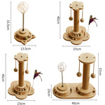 Wooden Cat Toy Tower