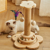 Wooden Cat Toy Tower