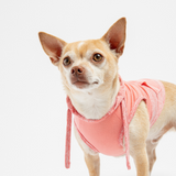 🎀 Urban Fit Dog Hoodie – Pink Sleeveless Athletic Hoodie with Kangaroo