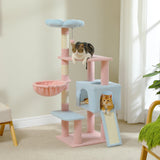 Flower Cat Tree Multi-Level Cat Tower with Sisal Covered Scratching