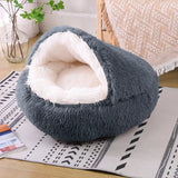 Plush Round Cat Bed