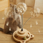 Wooden Cat Toy Tower