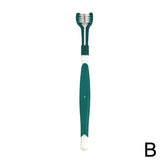 Three Sided Pet Toothbrush Three-Head Pet Toothbrush For Dogs And Cats