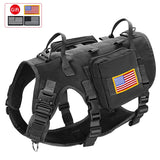 Tactical Military Dog Harness Collar Leash Set