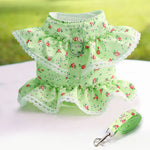 Lace Floral Printed Pet Harness