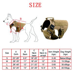 K9 Tactical Military Dog Harness And Leash Set.