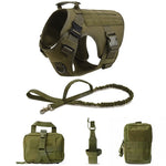 K9 Tactical Military Dog Harness And Leash Set.