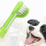 Three Sided Pet Toothbrush Three-Head Pet Toothbrush For Dogs And Cats
