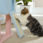 Flower Cat Tree Multi-Level Cat Tower with Sisal Covered Scratching