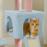 Flower Cat Tree Multi-Level Cat Tower with Sisal Covered Scratching