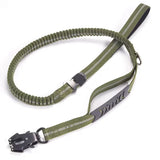 Reflective Shock Absorbing Dog Leashes with Car Seatbelt