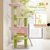 Flower Cat Tree Multi-Level Cat Tower with Sisal Covered Scratching