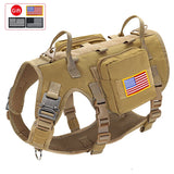 Tactical Military Dog Harness Collar Leash Set