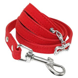 Soft Suede Leather Dog Leash