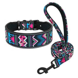 Soft Nylon Dog Collar And Leash Set Reflective