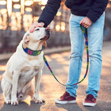 Soft Nylon Dog Collar And Leash Set Reflective