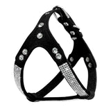 Soft Suede Dog Harness Bling Rhinestone