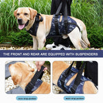 Injured Dog Auxiliary Leash Front and Rear Leg Double Slings