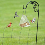 Acrylic Bird Cage Transparent Pet Box Triangle Bird Feeder