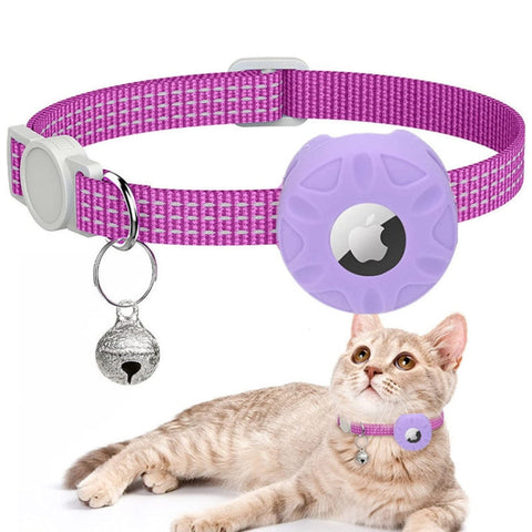 AirTag Tracker Silicone Case Reflective Cat Collar