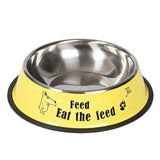 XXL 26cm Anti-tip Stainless Steel Pet Food Bowl