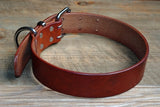 Top Quality Plain Cowhide Genuine Leather Pet Dog Collar