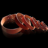 Top Quality Plain Cowhide Genuine Leather Pet Dog Collar