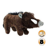 Tuffy Mighty Safari Series William The Warthog Dog Toy, Brown