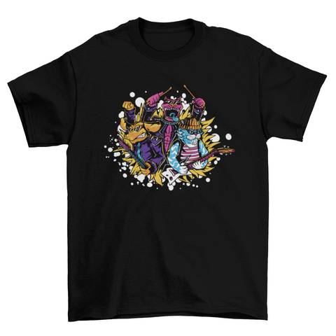 Cats And Dogs Rock Band T-shirt